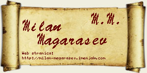Milan Magarašev vizit kartica
